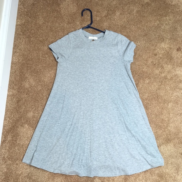 GRAY T-SHIRT DRESS - Picture 3 of 4